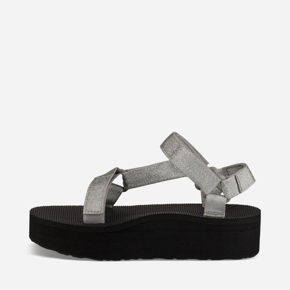 Women's Teva Flatform Universal Flatform Sandals Silver | 682314UKJ