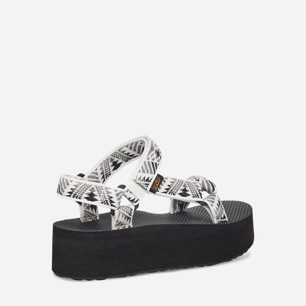 Women's Teva Flatform Universal Flatform Sandals White Grey | 724803EAK