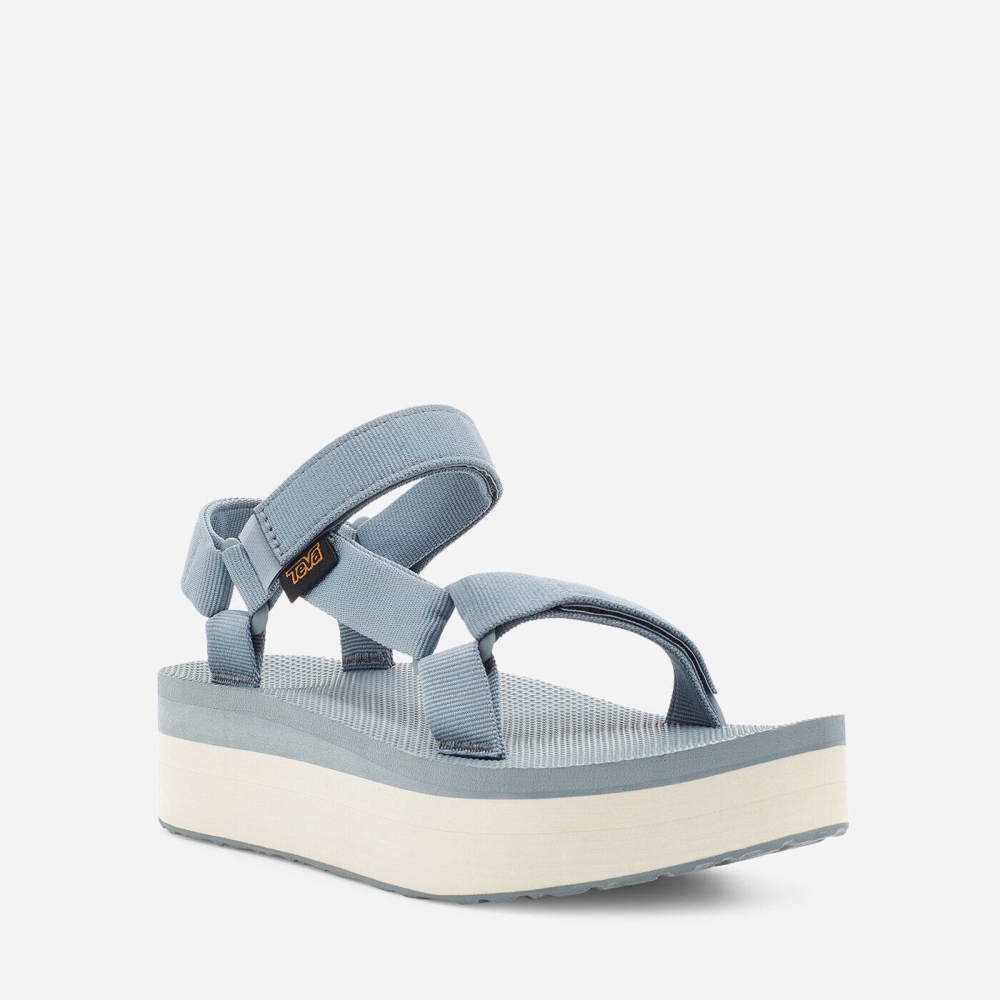 Women's Teva Flatform Universal Flatform Sandals Light Blue | 802531QKH