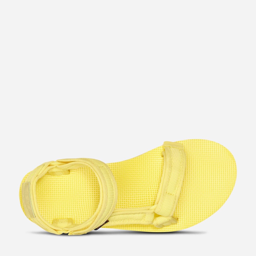 Women's Teva Flatform Universal Mesh Print Flatform Sandals Yellow | 682713FEL