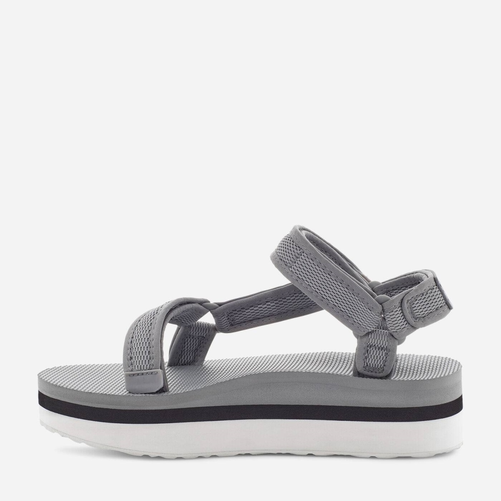 Women's Teva Flatform Universal Mesh Print Flatform Sandals Grey | 853492BDV