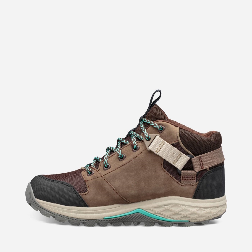 Women's Teva Grandview GTX Boots Chocolate | 851673GQO