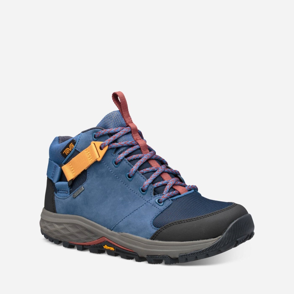 Women's Teva Grandview GTX Boots Dark Blue | 940376ELF