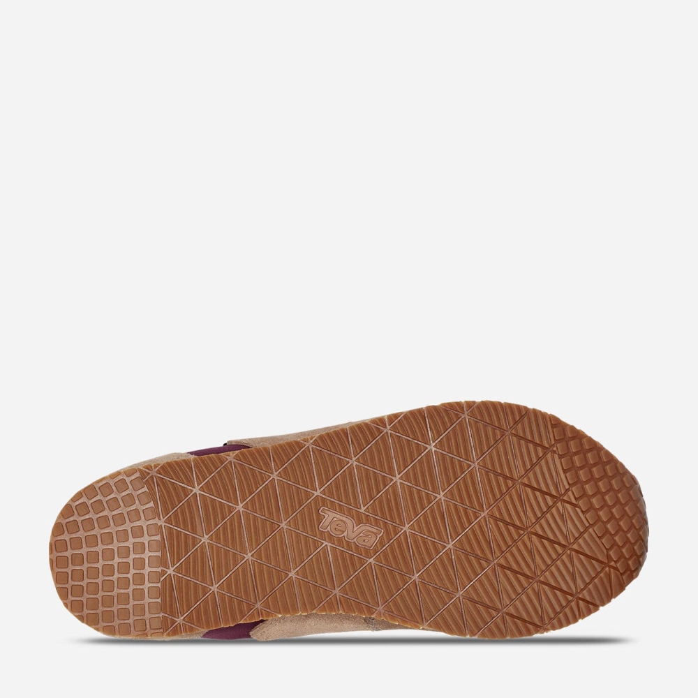 Women's Teva Highside 84 Sneakers Brown Purple | 286437PXJ