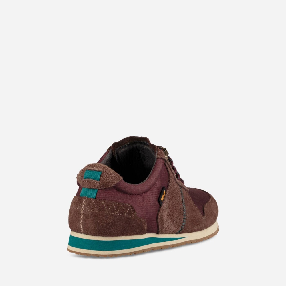 Women's Teva Highside 84 Sneakers Burgundy | 150473QSI