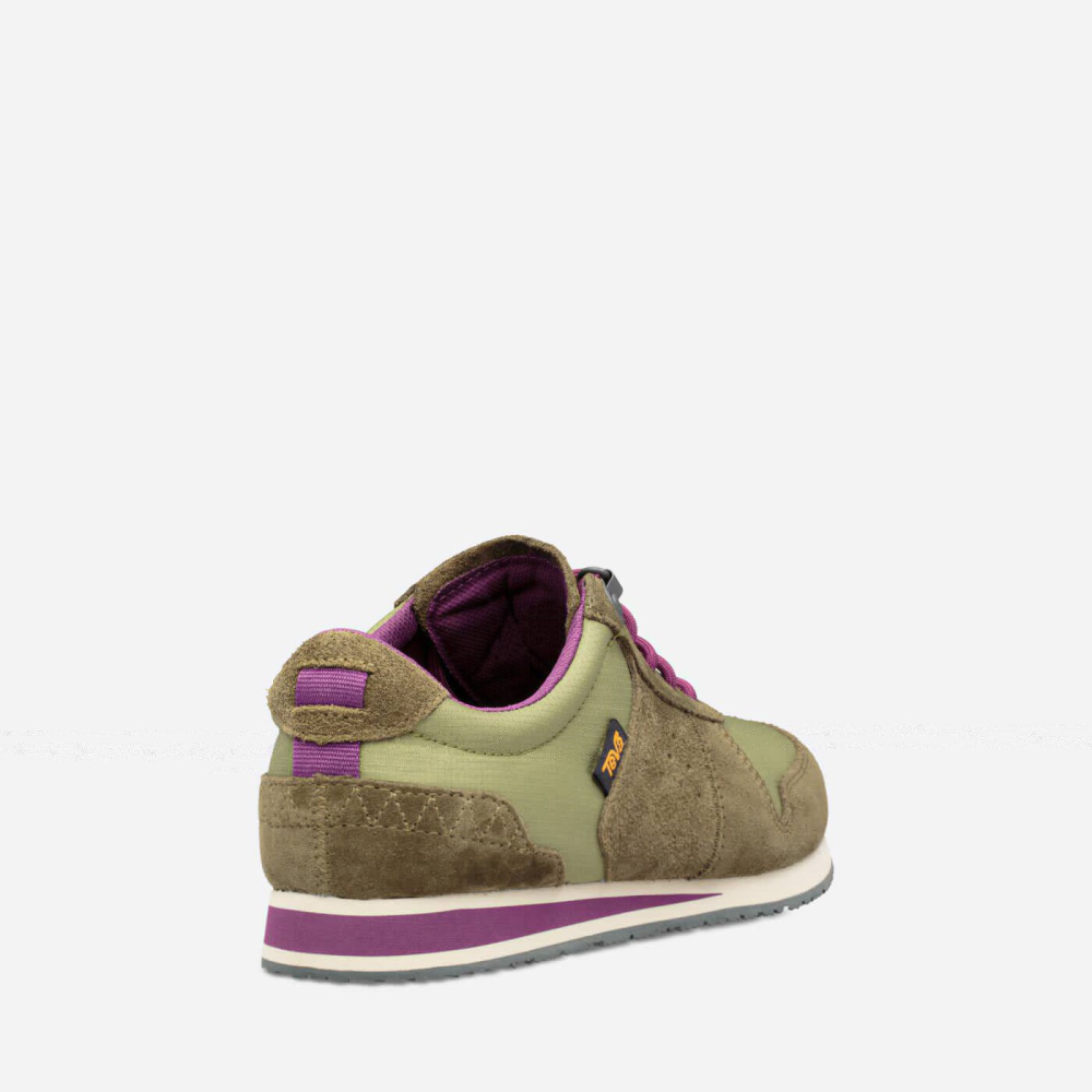 Women's Teva Highside 84 Sneakers Olive | 143968HOG