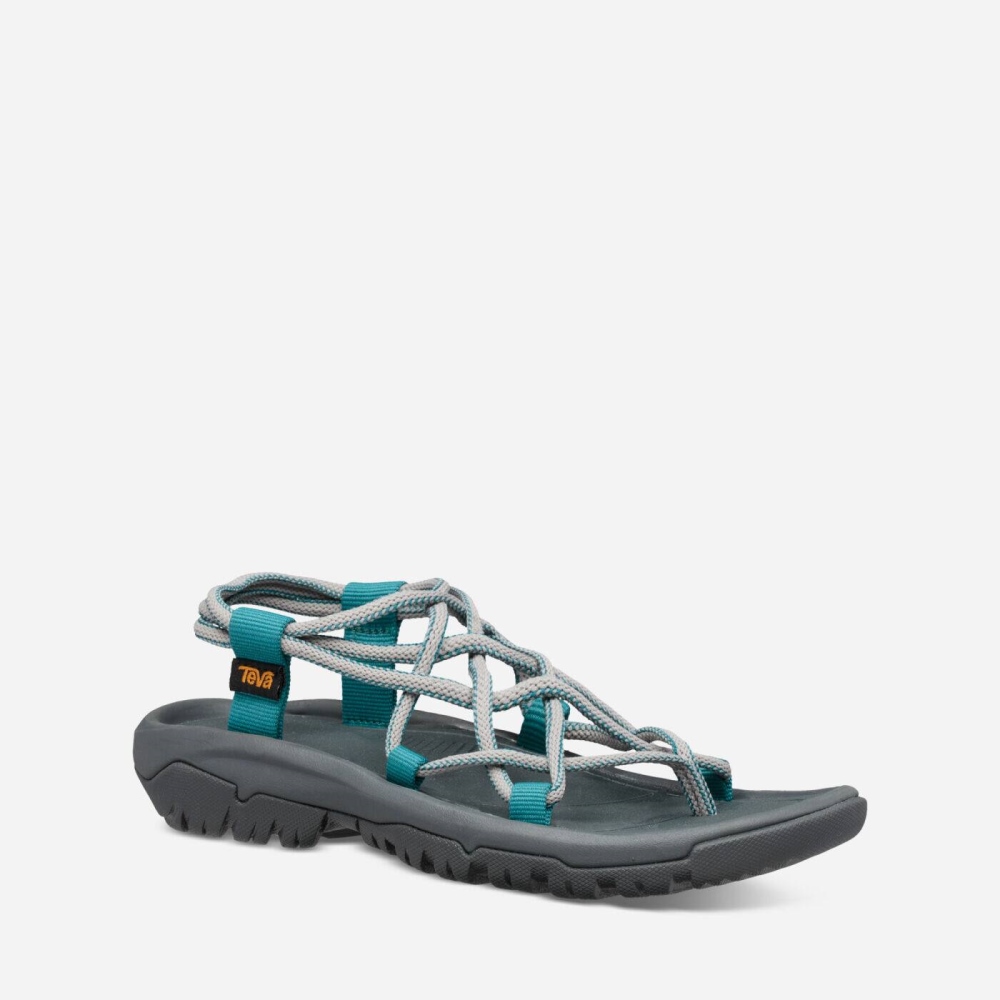 Women's Teva Hurricane XLT Infinity Hiking Sandals Grey Turquoise | 185970OPX