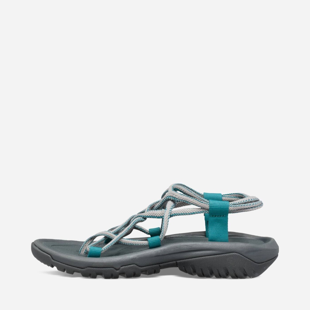 Women's Teva Hurricane XLT Infinity Hiking Sandals Grey Turquoise | 185970OPX