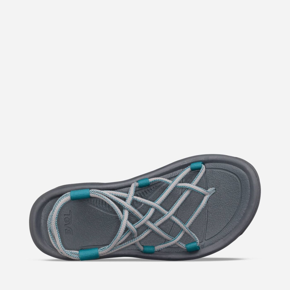 Women's Teva Hurricane XLT Infinity Hiking Sandals Grey Turquoise | 185970OPX