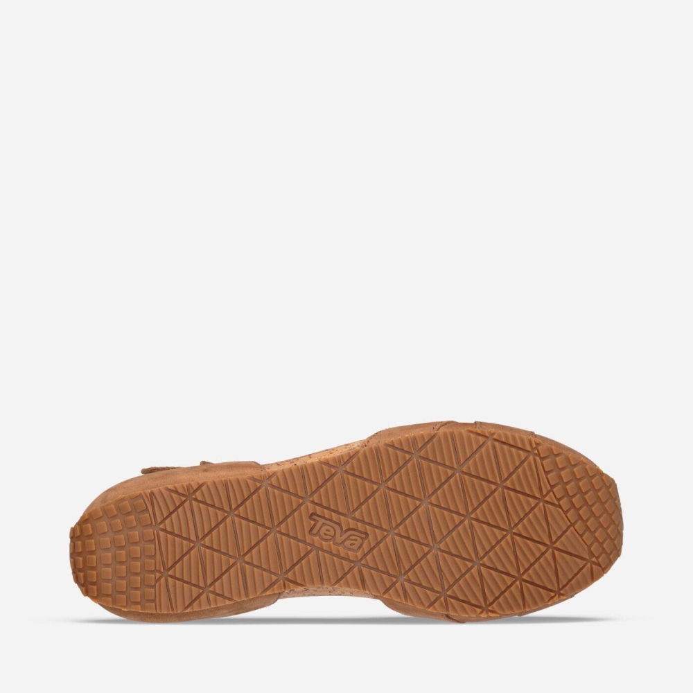 Women's Teva Mahonia Mary Jane Slip On Shoes Brown | 507486BNV