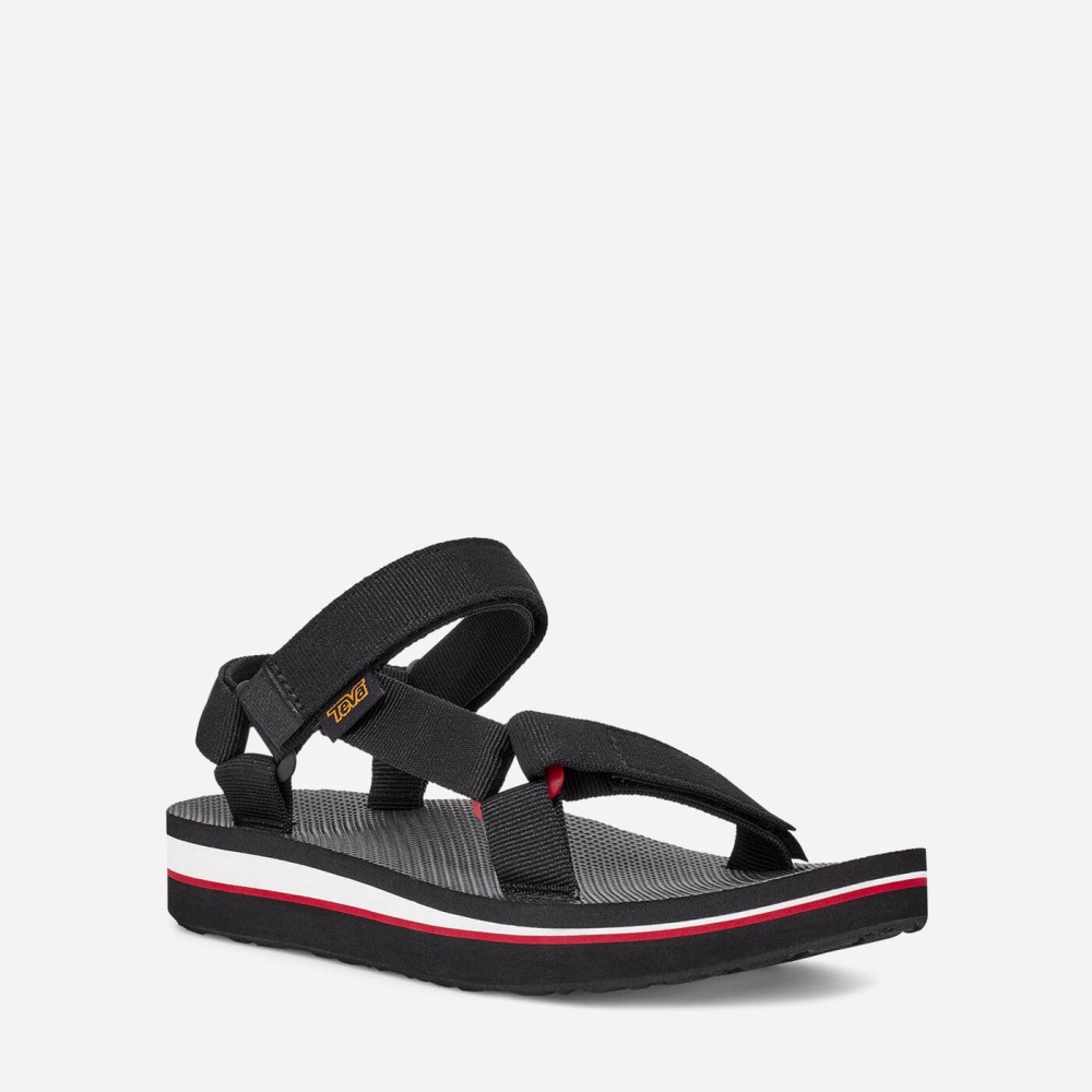 Women's Teva Midform Universal Flatform Sandals Black | 175023UTE