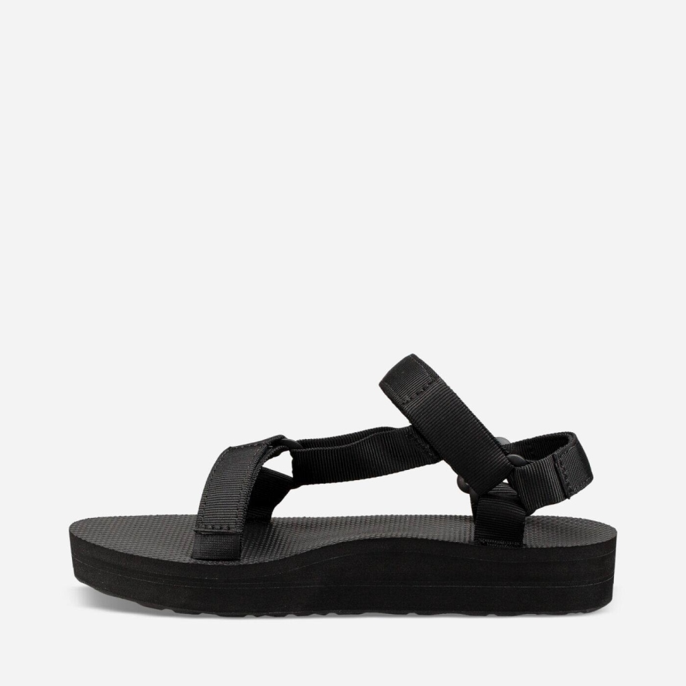 Women's Teva Midform Universal Flatform Sandals Black | 295341NTG