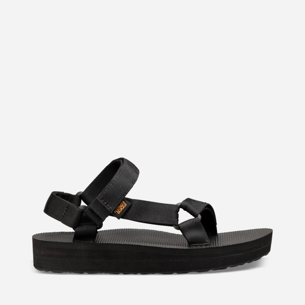 Women\'s Teva Midform Universal Flatform Sandals Black | 295341NTG