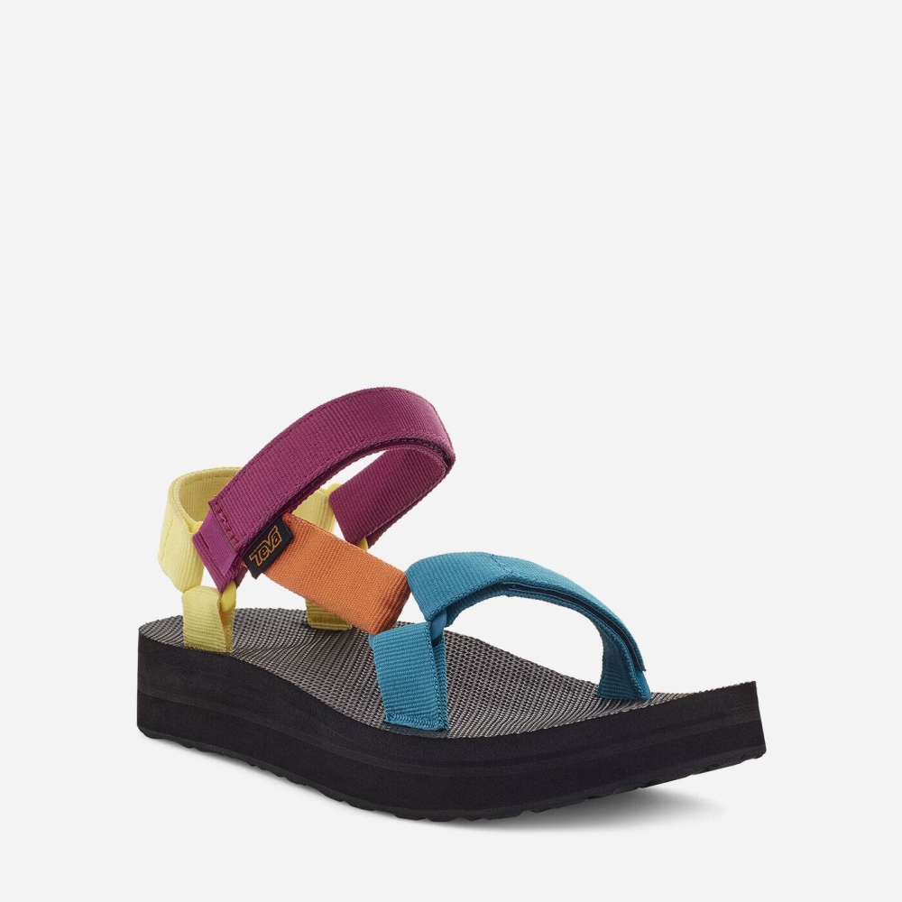 Women's Teva Midform Universal Flatform Sandals Multicolor | 452963UBX