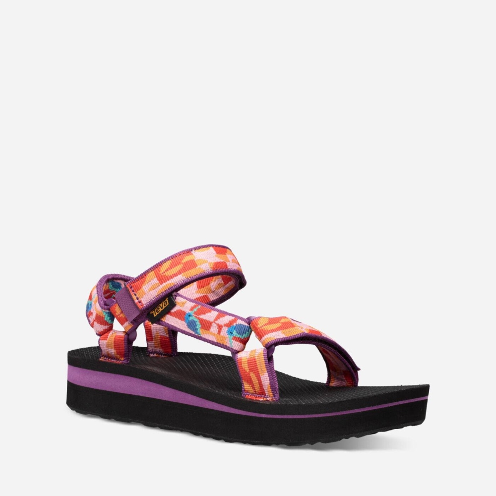 Women's Teva Midform Universal Flatform Sandals Multicolor | 619087BSA