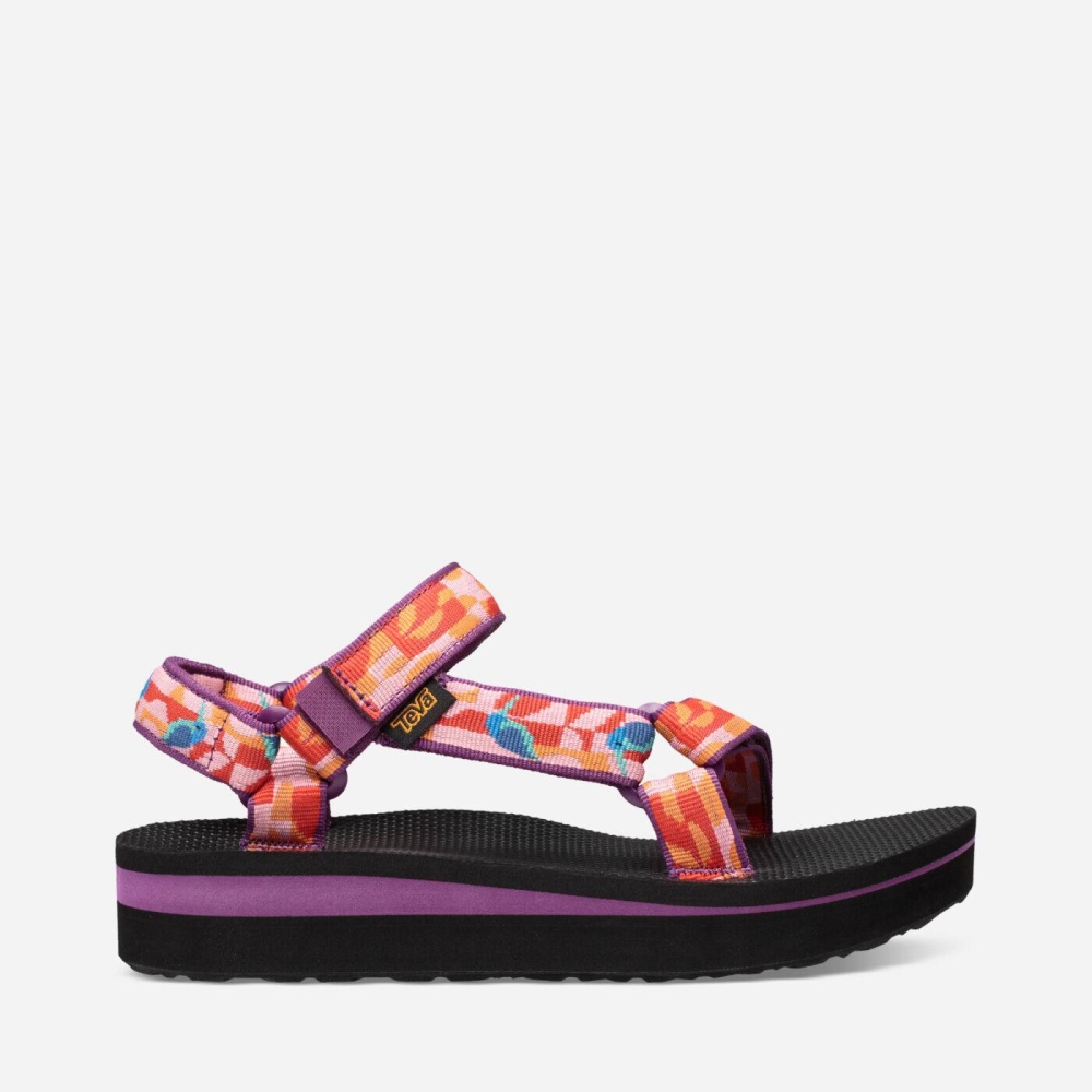 Women\'s Teva Midform Universal Flatform Sandals Multicolor | 619087BSA