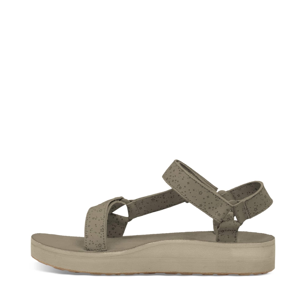 Women's Teva Midform Universal Star Flatform Sandals Beige | 631045OZL