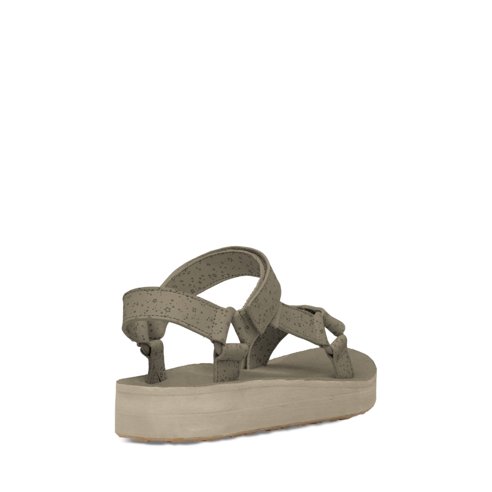 Women's Teva Midform Universal Star Flatform Sandals Beige | 631045OZL