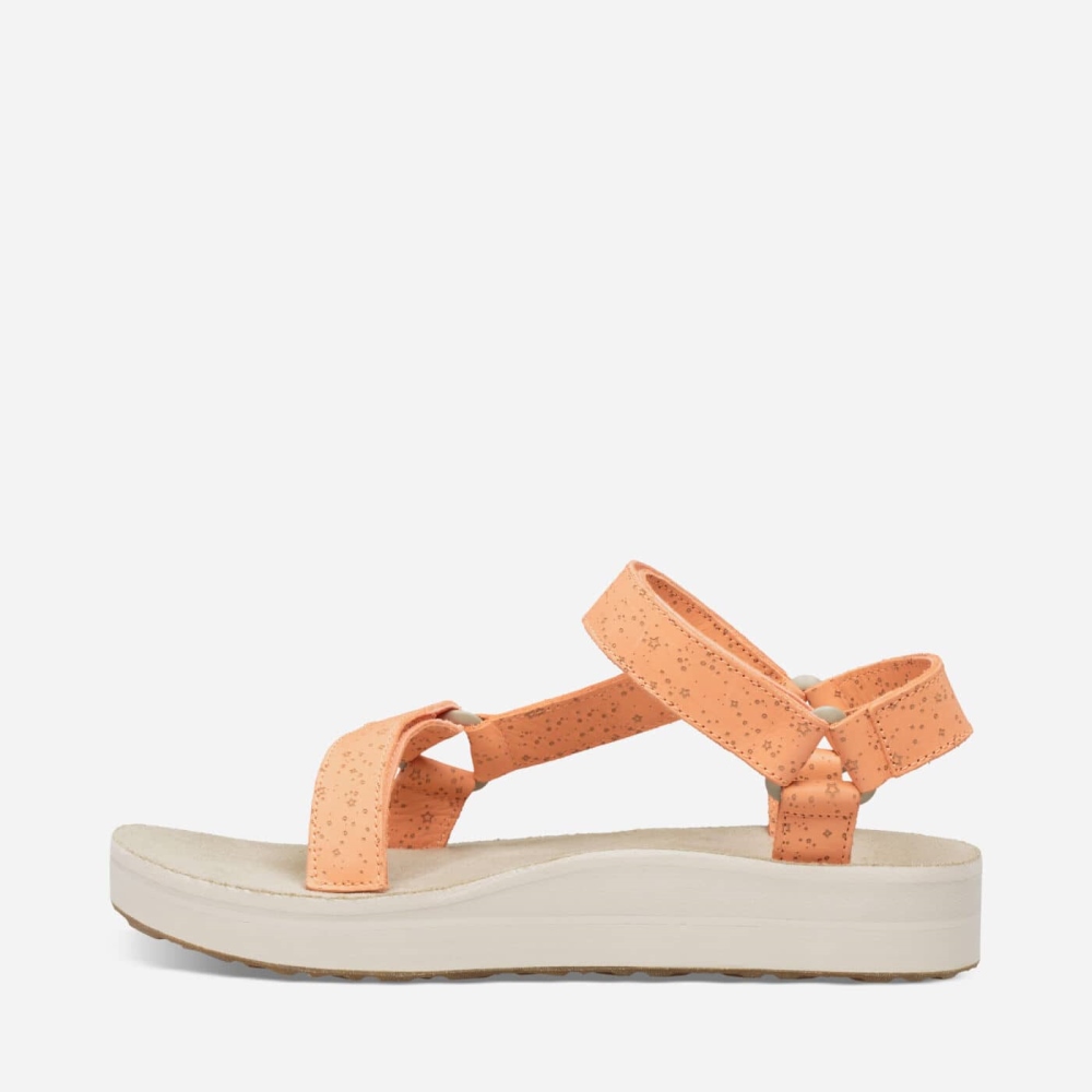 Women's Teva Midform Universal Star Flatform Sandals Orange | 890561RKB