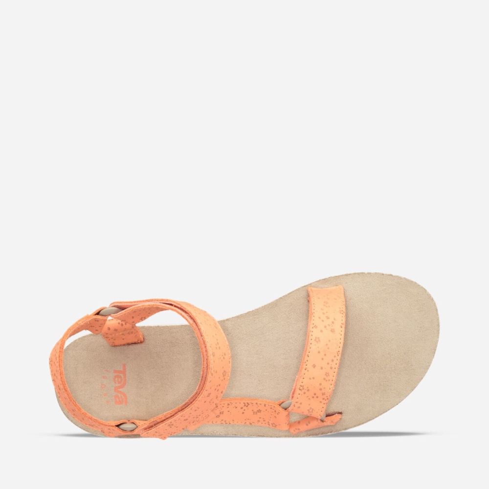 Women's Teva Midform Universal Star Flatform Sandals Orange | 890561RKB