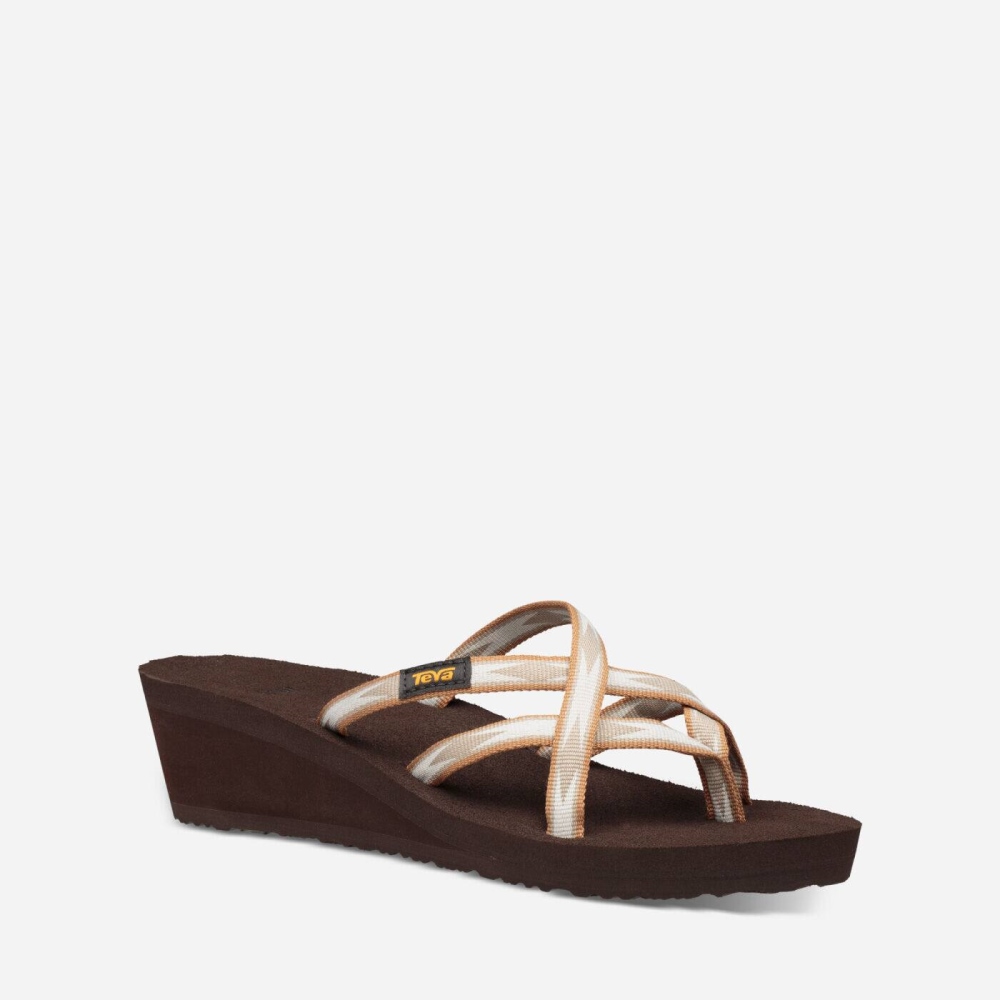 Women's Teva Mush Mandalyn Ola 2 Wedge Sandals Coffee | 495382XKP