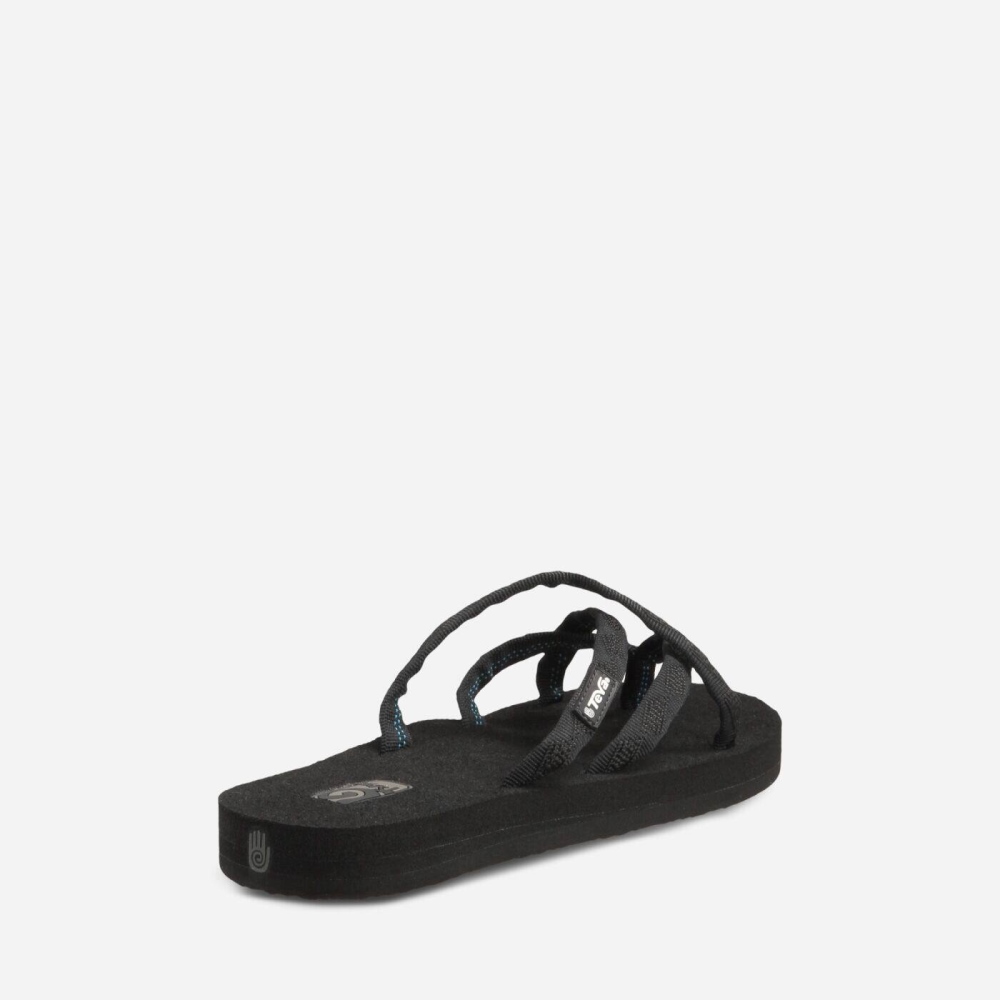 Women's Teva Olowahu Flip Flops Black | 548069YXZ