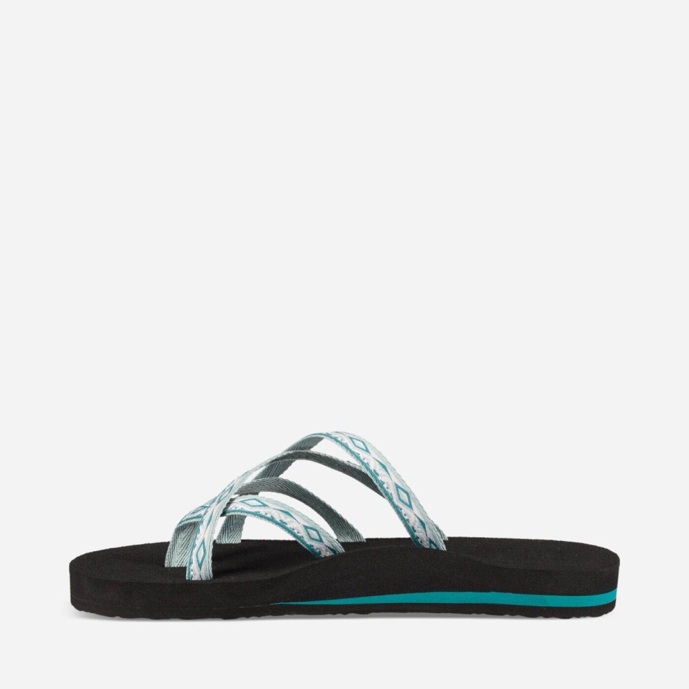 Women's Teva Olowahu Flip Flops Grey | 271904GBK