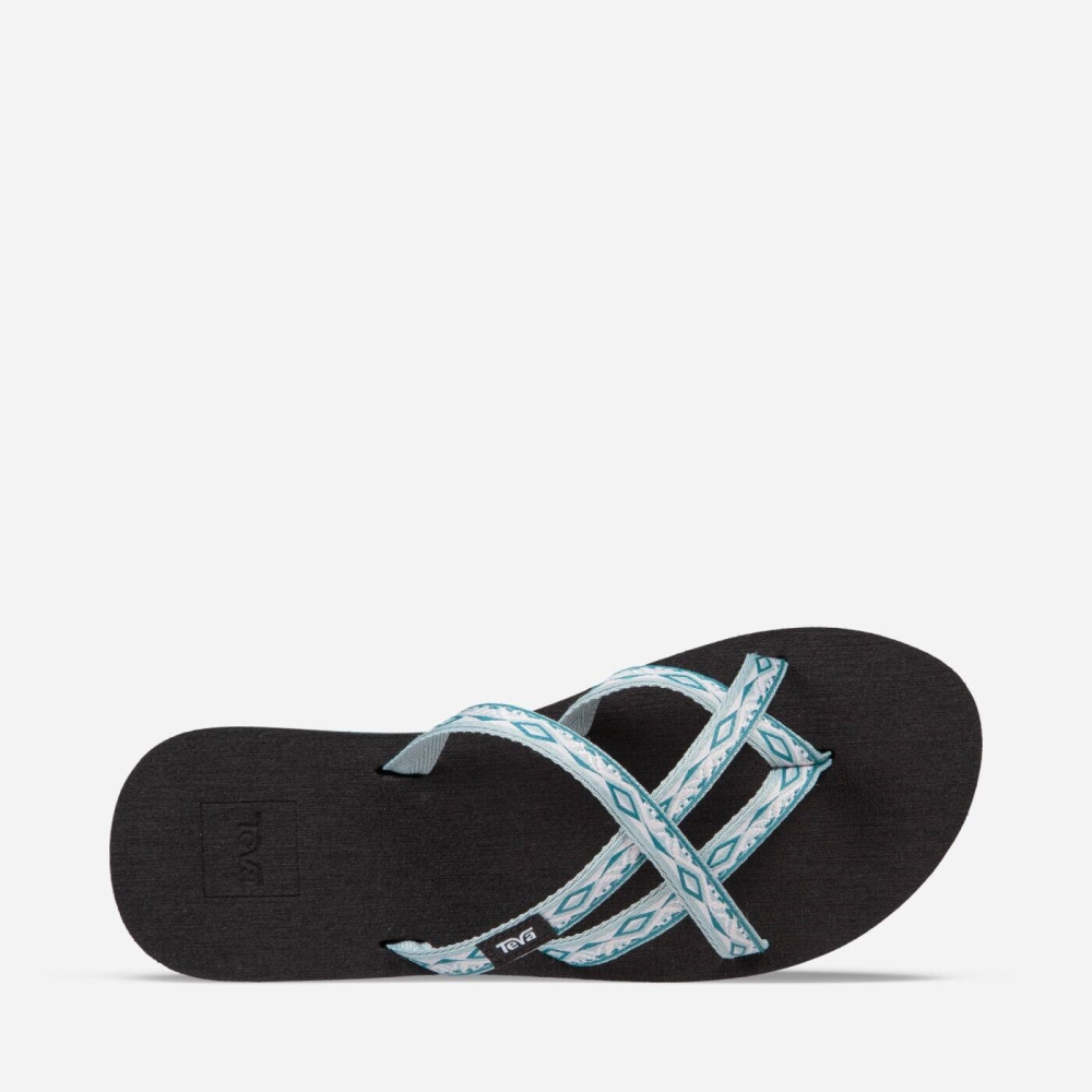 Women's Teva Olowahu Flip Flops Grey | 271904GBK