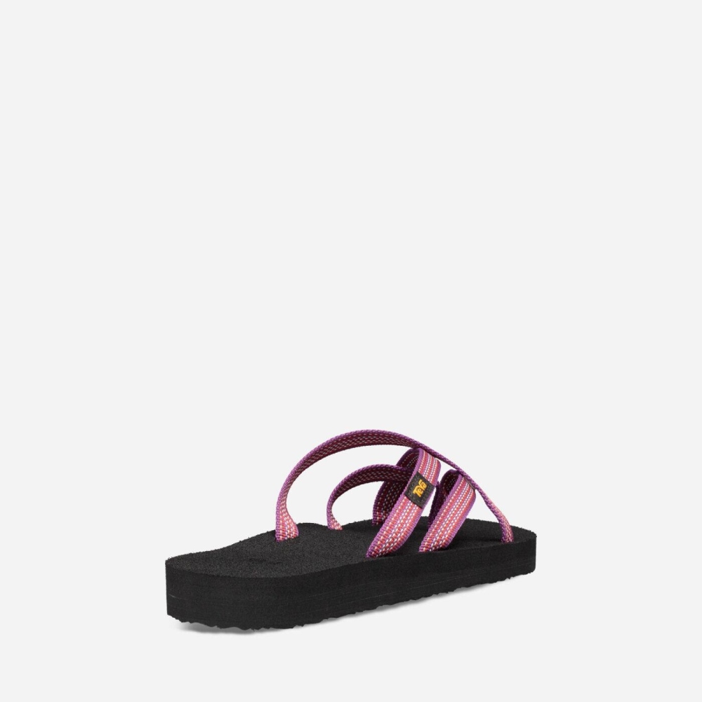 Women's Teva Olowahu Flip Flops Pink | 071483RFM