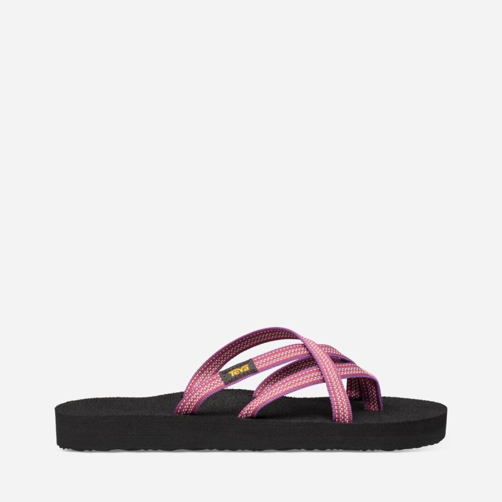 Women\'s Teva Olowahu Flip Flops Pink | 071483RFM