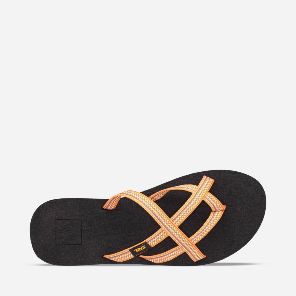 Women's Teva Olowahu Flip Flops Yellow | 390154VOI