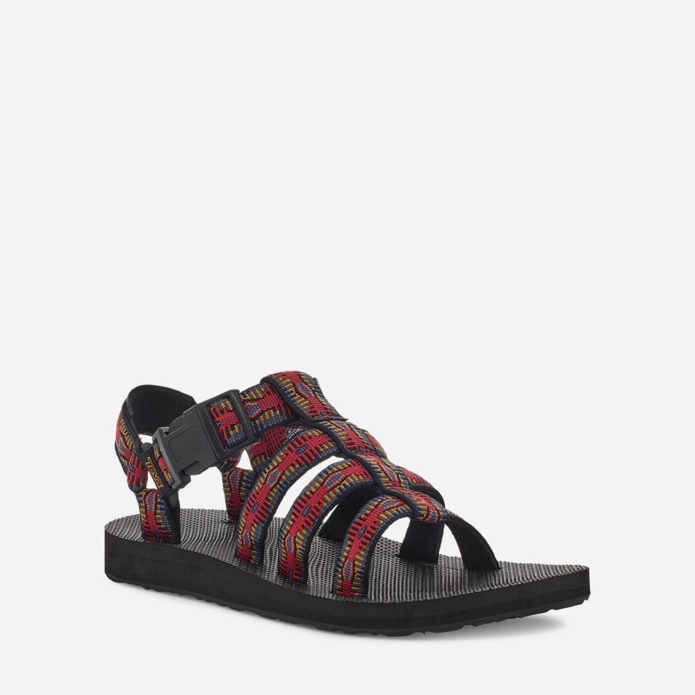 Women's Teva Original Dorado Hiking Sandals Black Red | 037469ZOL