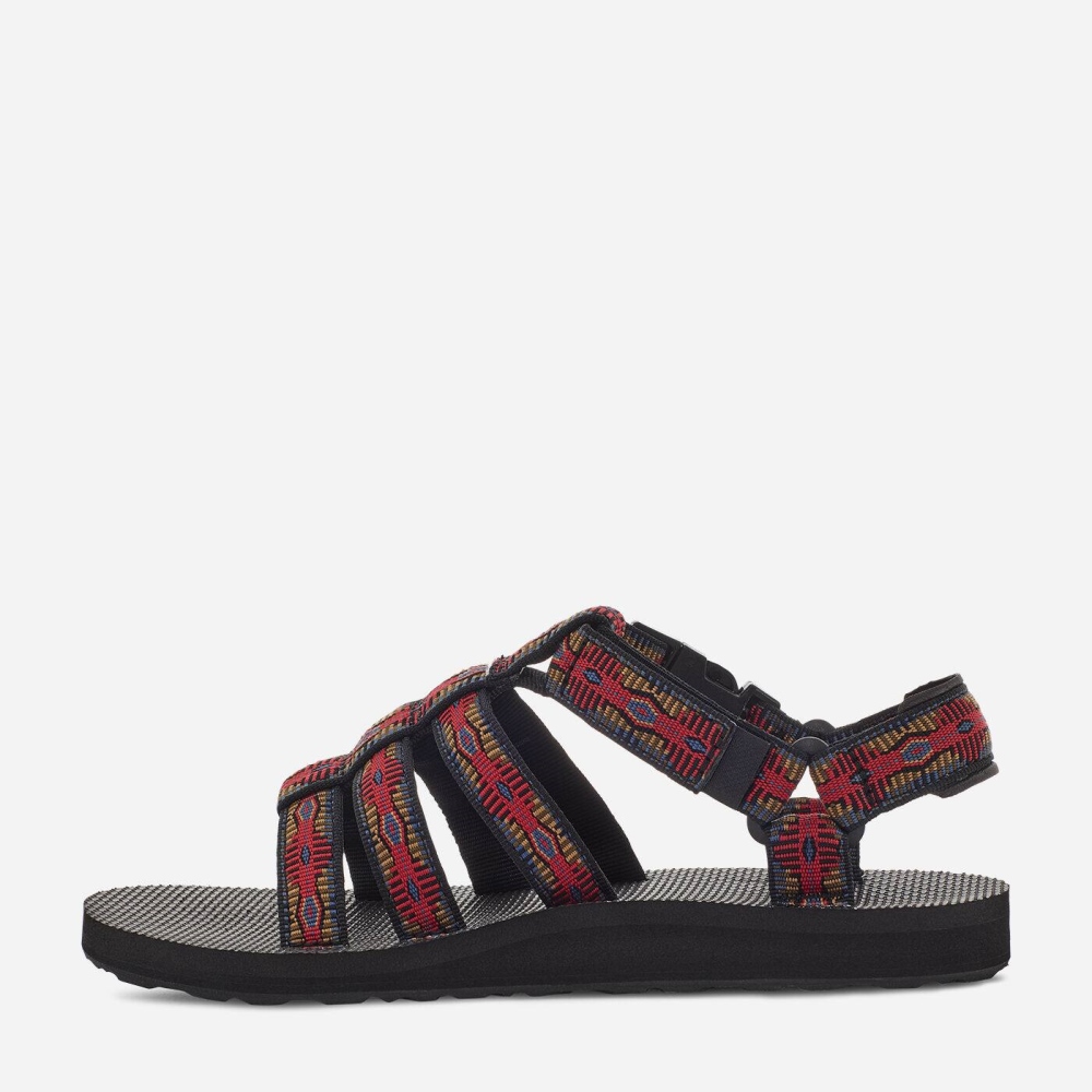 Women's Teva Original Dorado Hiking Sandals Black Red | 037469ZOL