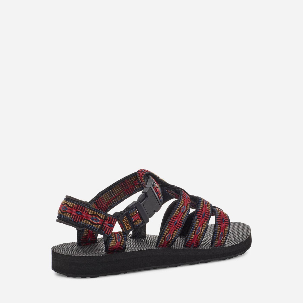 Women's Teva Original Dorado Hiking Sandals Black Red | 037469ZOL