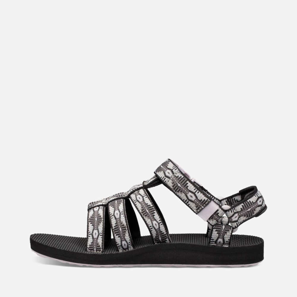 Women's Teva Original Dorado Hiking Sandals Black White | 160783FGI