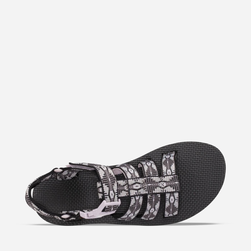 Women's Teva Original Dorado Hiking Sandals Black White | 160783FGI