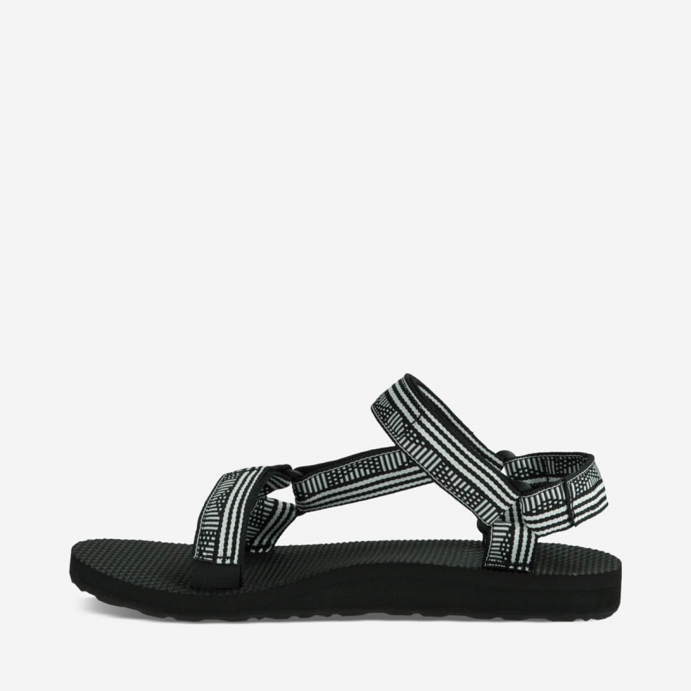 Women's Teva Original Universal Hiking Sandals Black White | 173945LDA