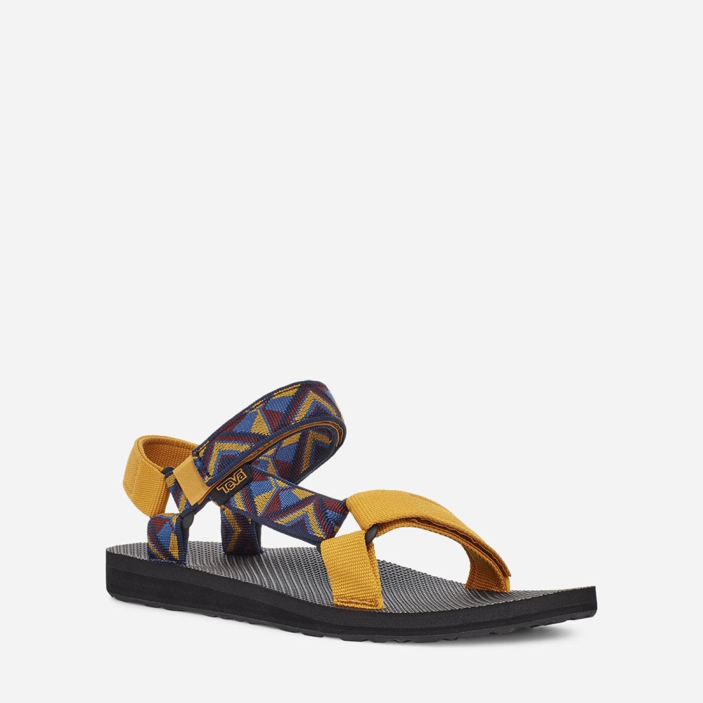 Women's Teva Original Universal Hiking Sandals Yellow Multicolor | 371590CKG