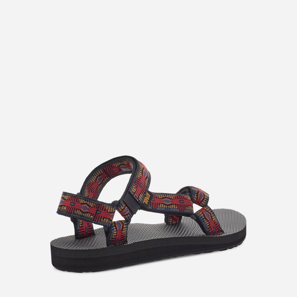 Women's Teva Original Universal Hiking Sandals Black Red | 784236GML