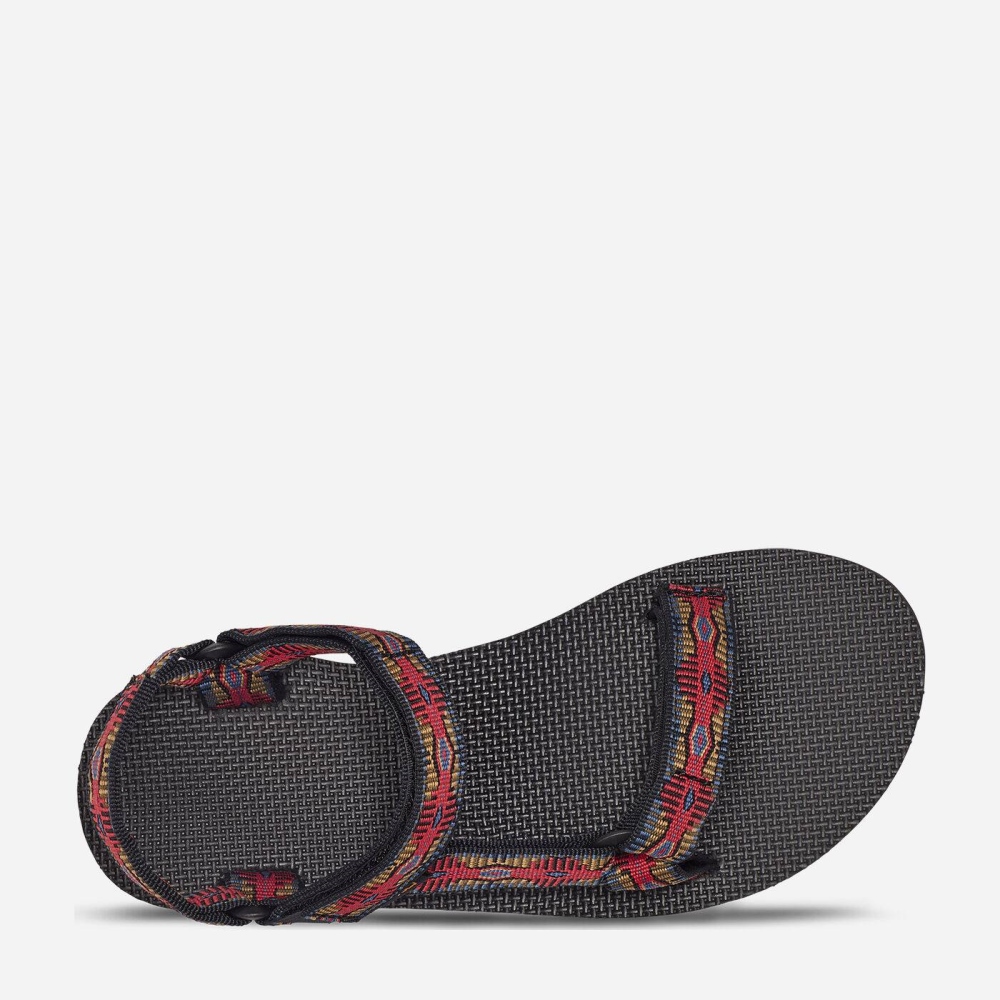 Women's Teva Original Universal Hiking Sandals Black Red | 784236GML