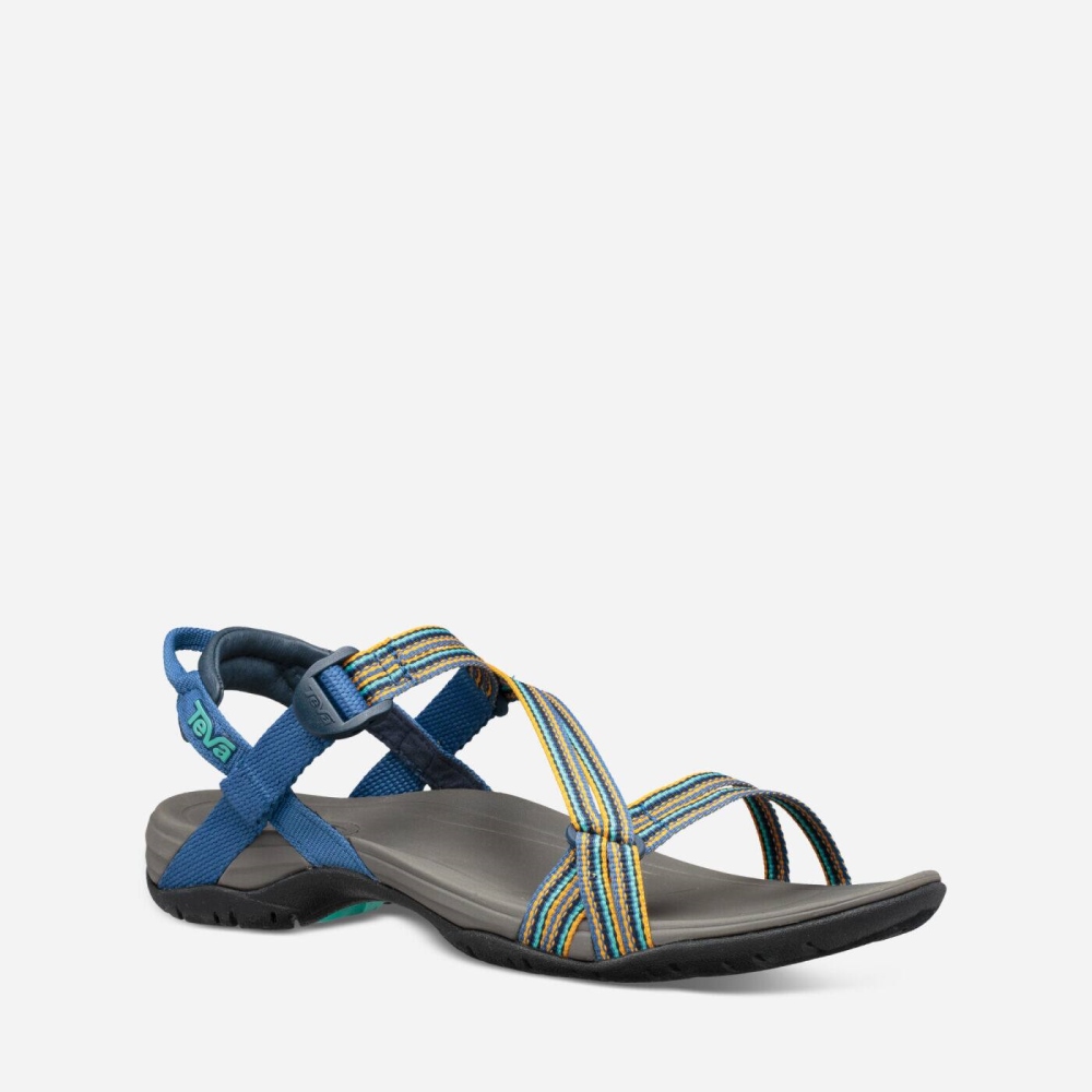 Women's Teva Sirra Hiking Sandals Dark Blue | 376581FKQ