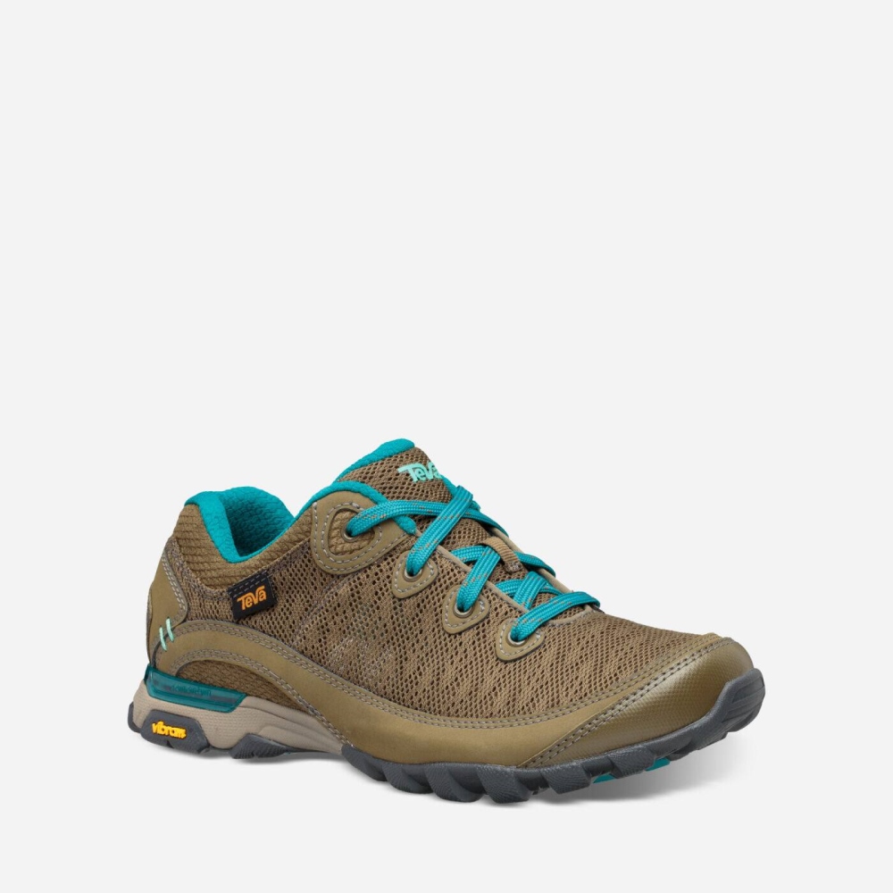 Women's Teva Sugarpine II Air Mesh Hiking Shoes Olive | 104852FIJ