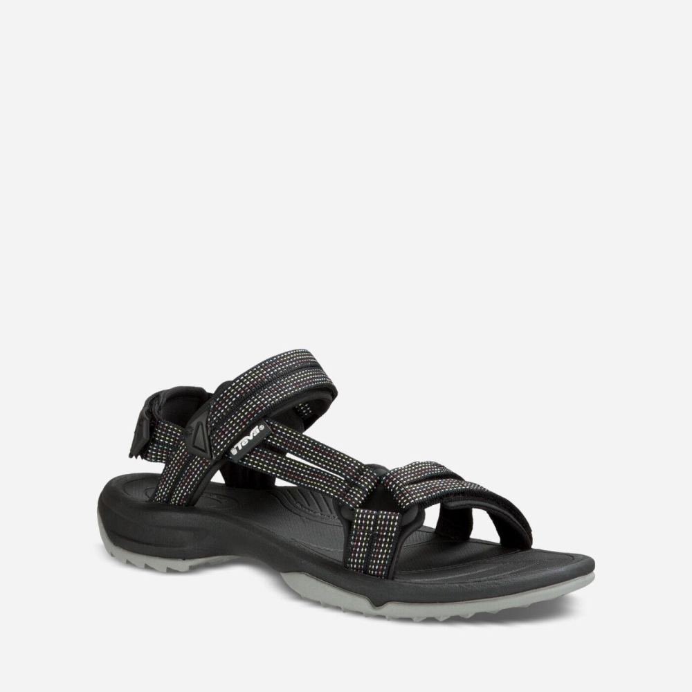 Women's Teva Terra Fi Lite Hiking Sandals Black Grey | 586930PZN