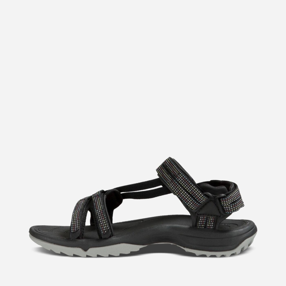 Women's Teva Terra Fi Lite Hiking Sandals Black Grey | 586930PZN