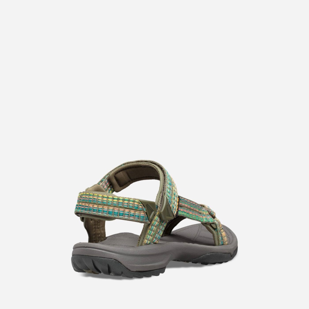 Women's Teva Terra Fi Lite Hiking Sandals Olive | 673814KNZ