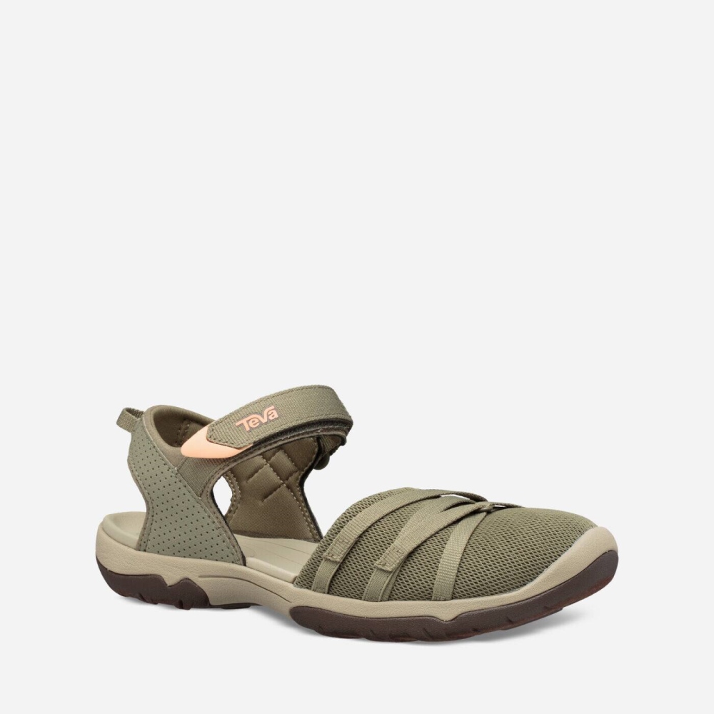 Women's Teva Tirra CT Hiking Sandals Olive | 694327IFH