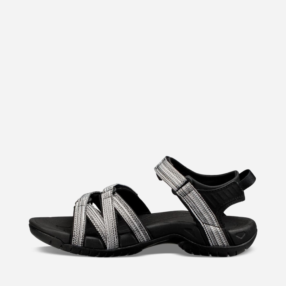 Women's Teva Tirra Hiking Sandals Black White | 813709HLF