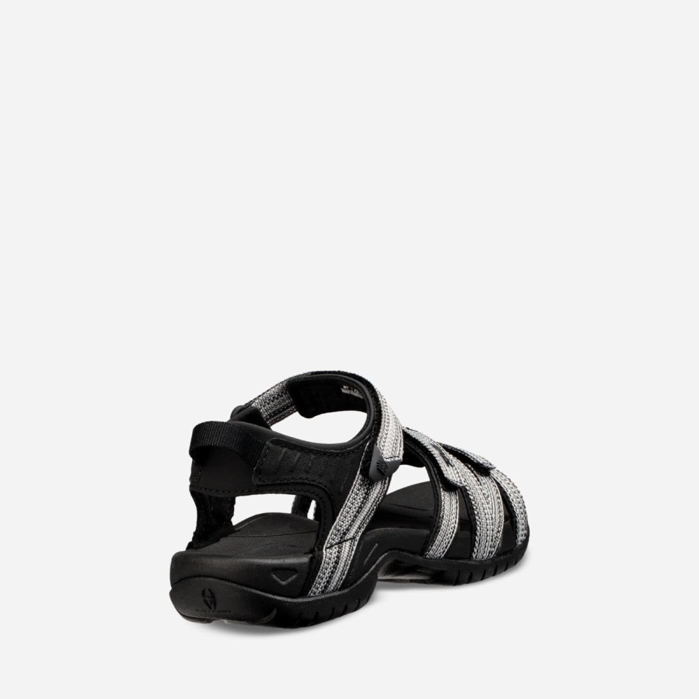 Women's Teva Tirra Hiking Sandals Black White | 813709HLF