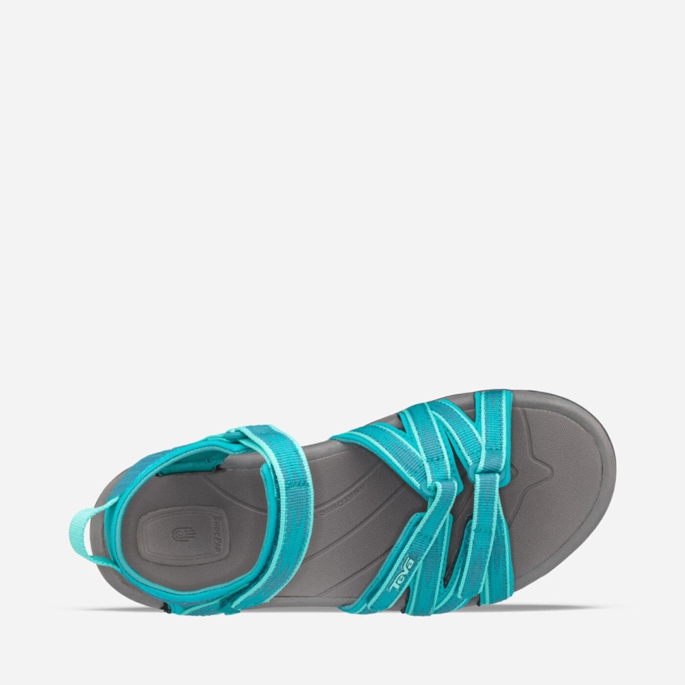 Women's Teva Tirra Hiking Sandals Turquoise Grey | 749356GQC