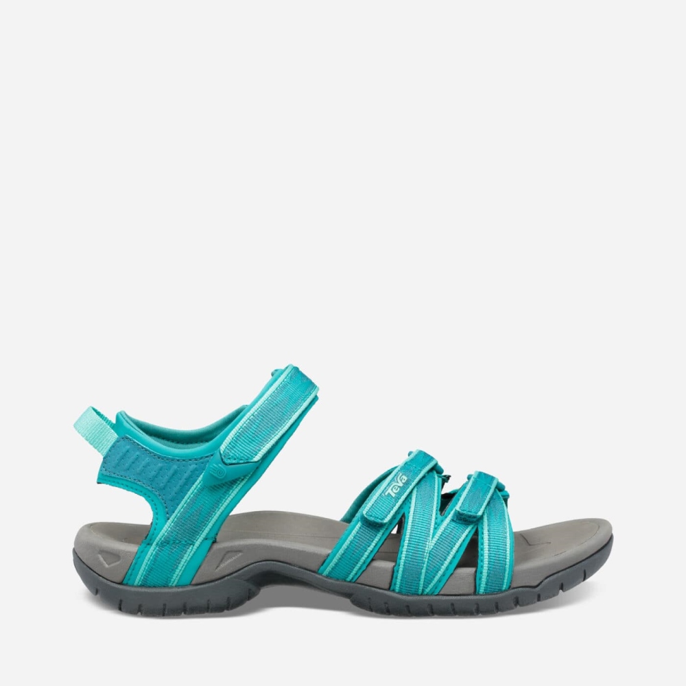 Women\'s Teva Tirra Hiking Sandals Turquoise Grey | 749356GQC